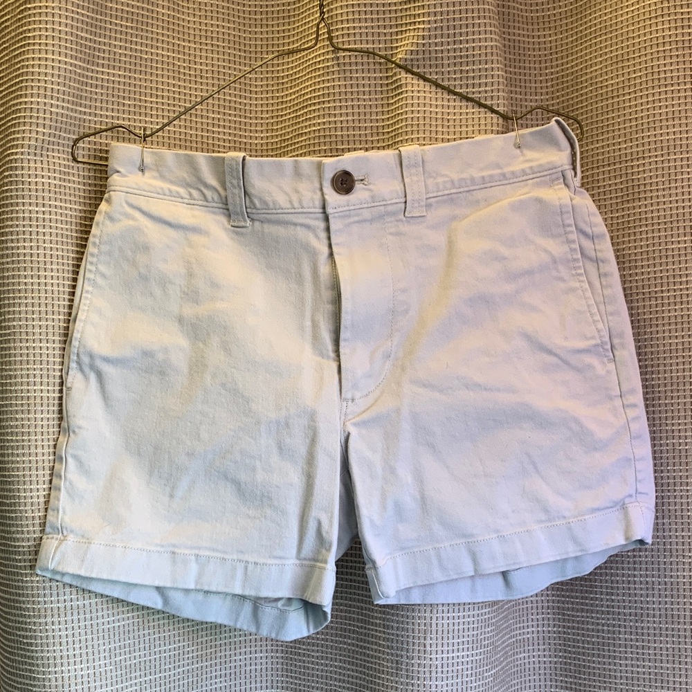J. Crew Pale Blue Cotton Chino Shorts